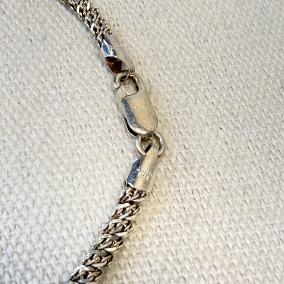 Sterling Silver Italian Bracelet Signed KC Italy 925 Simple Dainty Minimal 7.5" - Picture 4 of 9